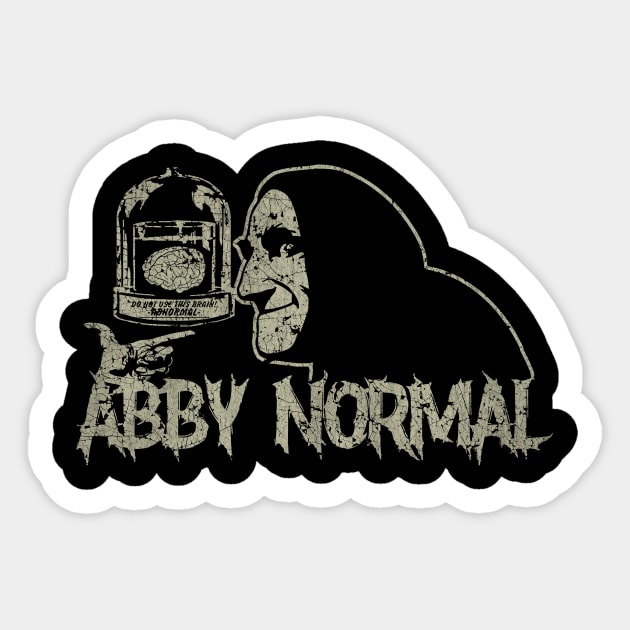 Vintage Aesthetic // ABBY NORMAL  // Eyegor Sticker by manganto80s